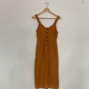 Universal Threads Yellow Long Dress WITH POCKETS
